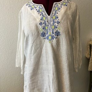 Dillards Linen Blouse